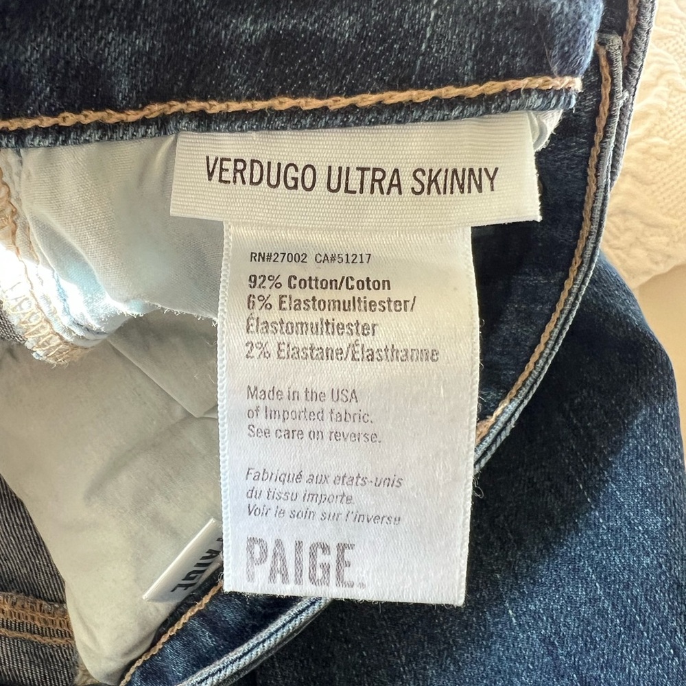 PAIGE Verdugo Skinny Crystal Embellished Jeans - Picture 8 of 10